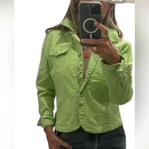 Live a Little Green Jacket .Size PM